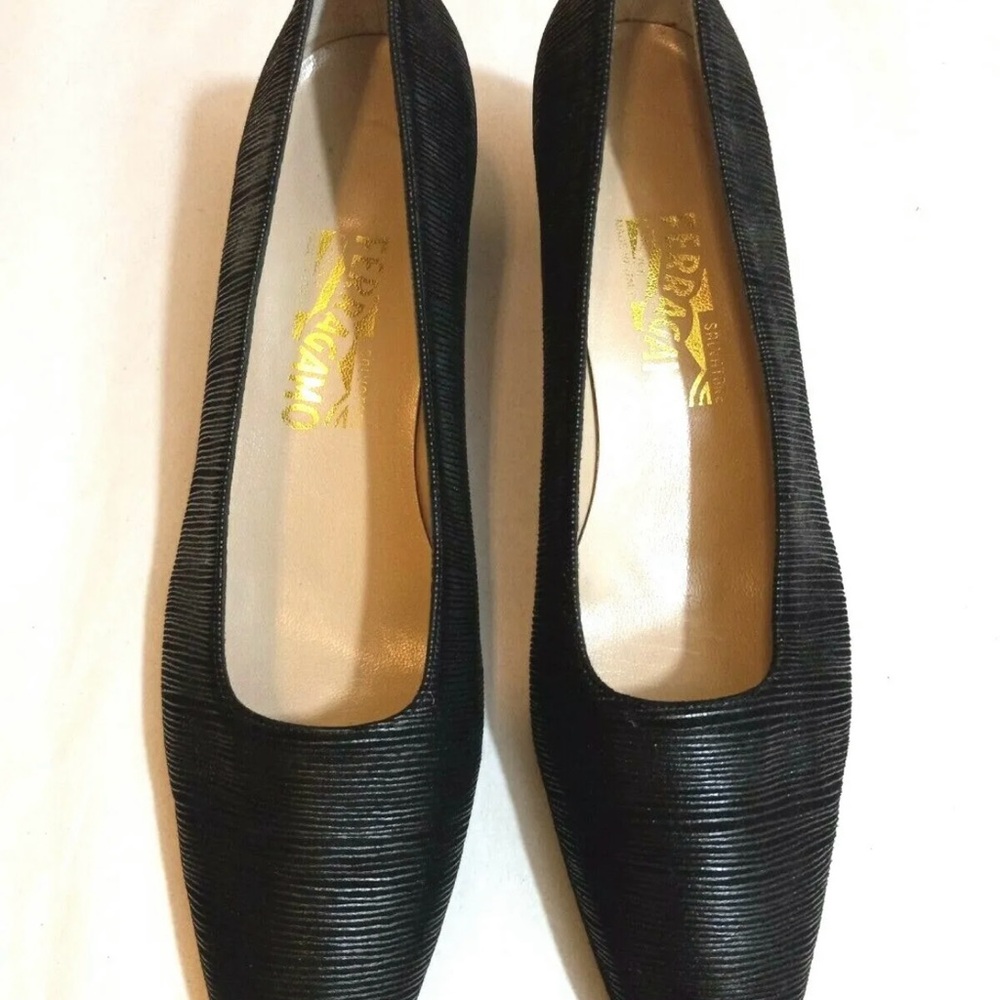 Salvatore Ferragamo Women's Black Leather Shoes